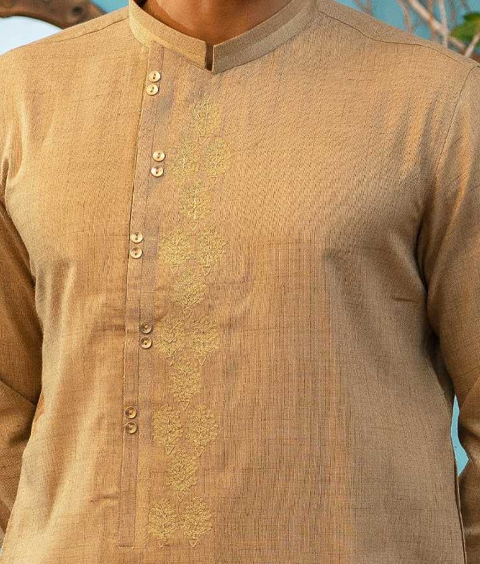 Men's Punjabi & Pajama: Brown