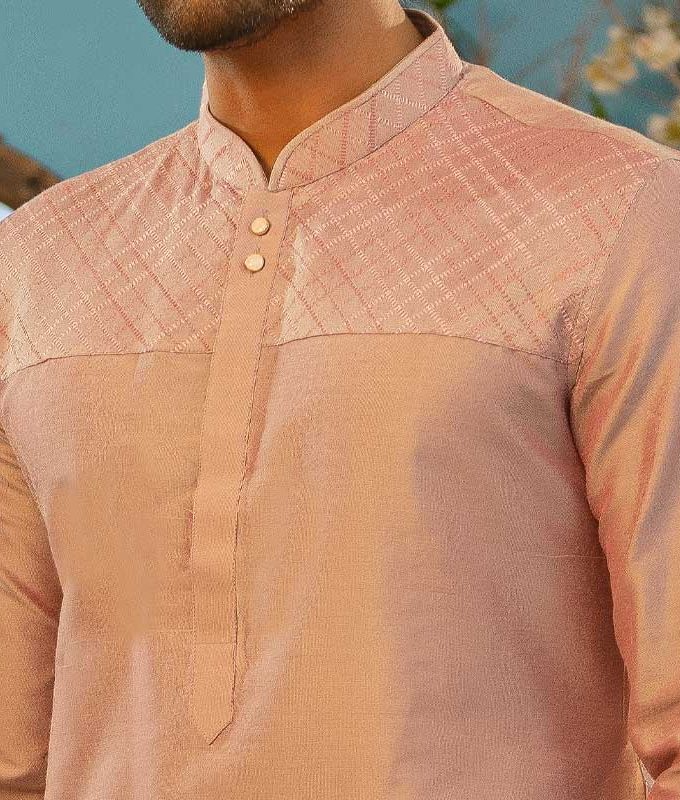 Men's Punjabi & Pajama: Lavender Blush