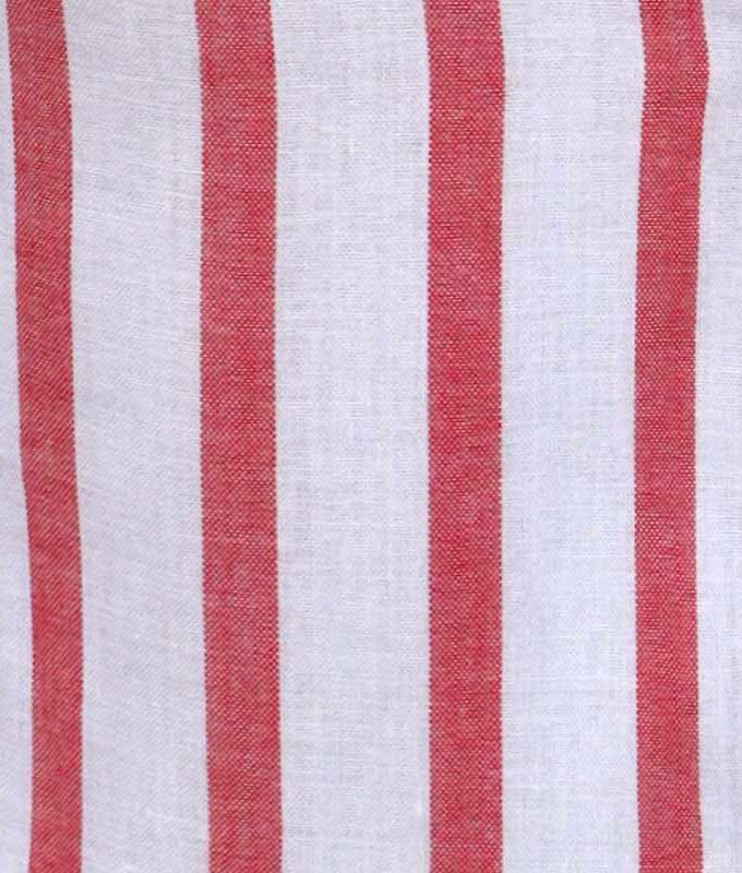Formal Shirt - White Red Stripe (923)