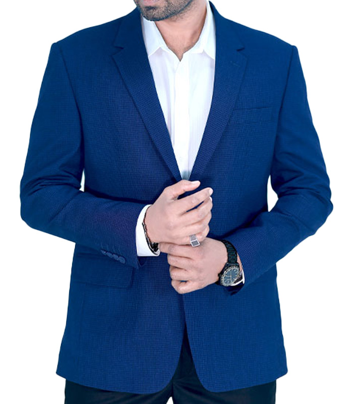 Men’s Formal Blazer Color: BLUE BOX (30)