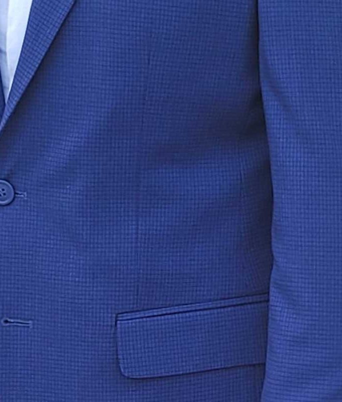 Men's Formal Blazer Color: BLUE BOX (30)