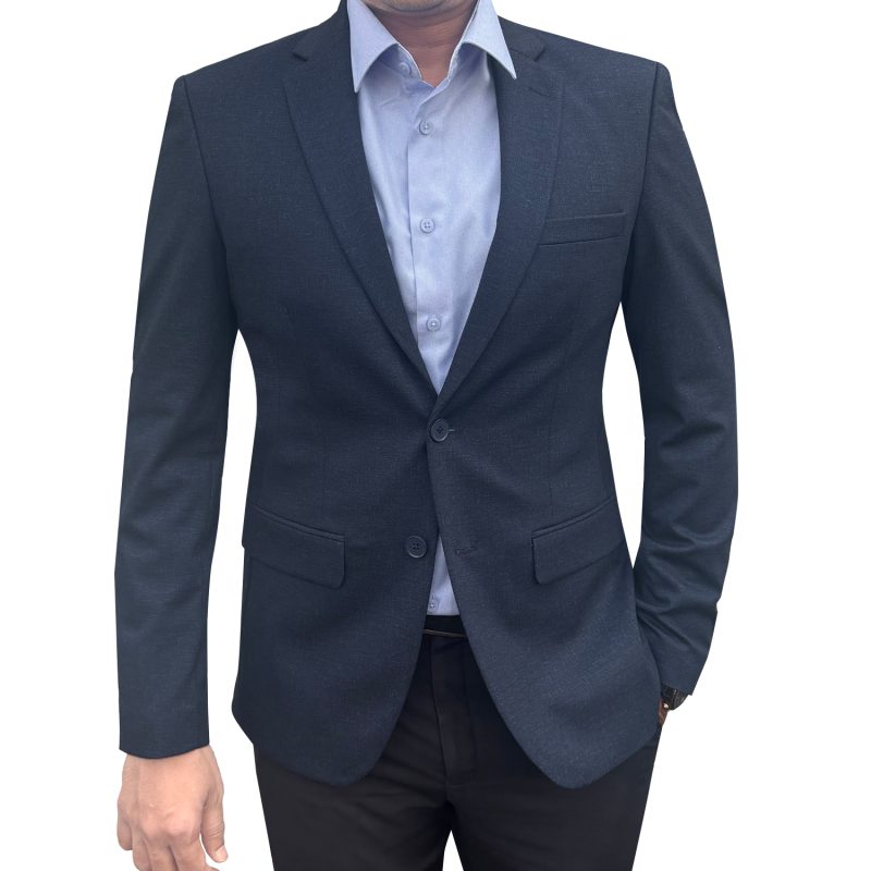 Men's Formal Blazer Color: (EW) Blue Black
