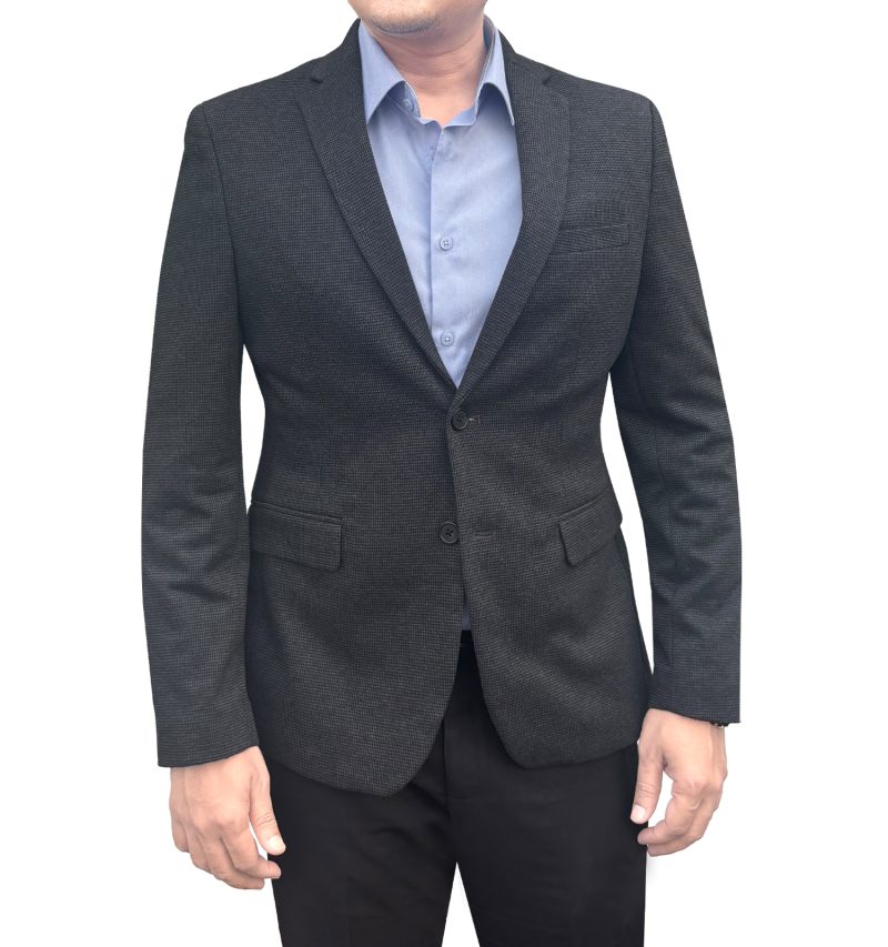 Men's Formal Blazer Color: (EW) Charcoal CK - Image 2