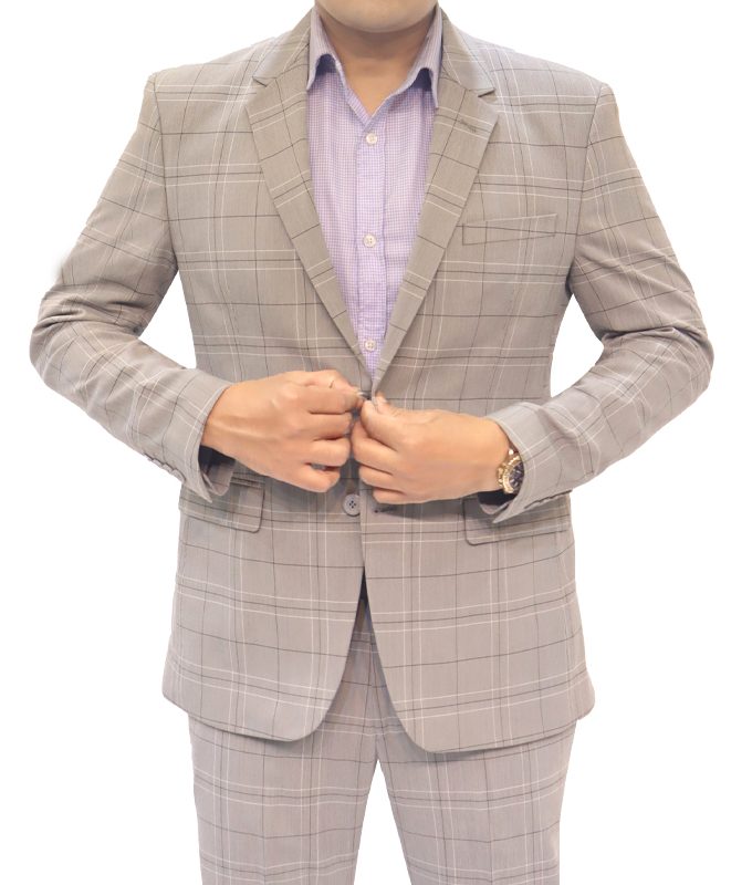 Men's Formal Blazer Color: (EW17) LT ASH CK