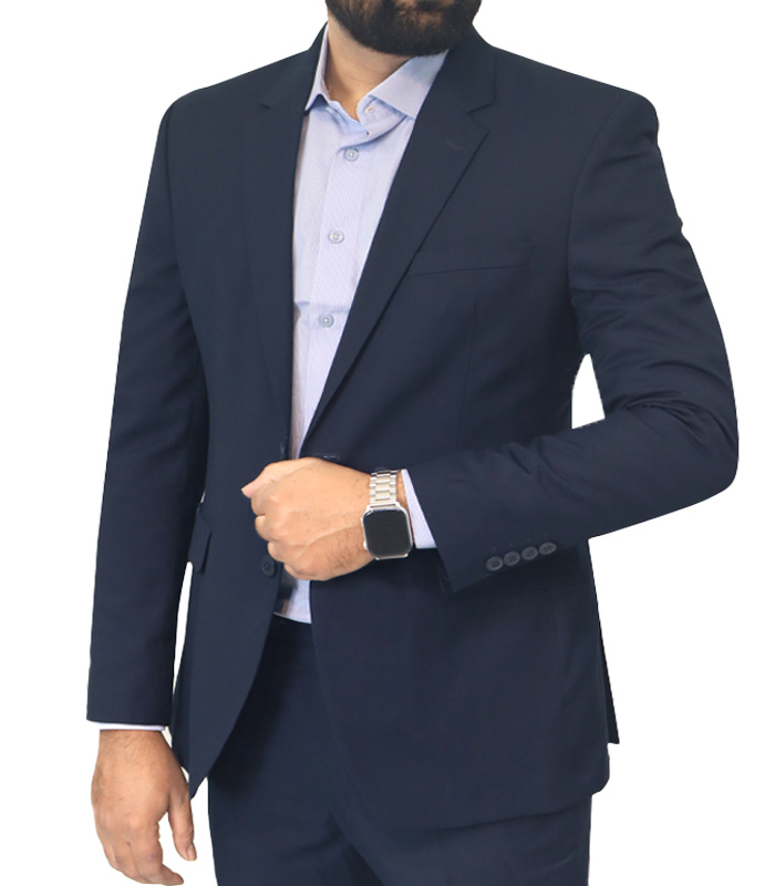 Men’s Formal Blazer Color: (BASIC989) 183. BLUE  Knit