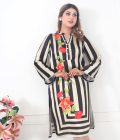 Feme Kurti:  Black Strip Design