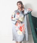 Feme Kurti:  Silver Floral Design