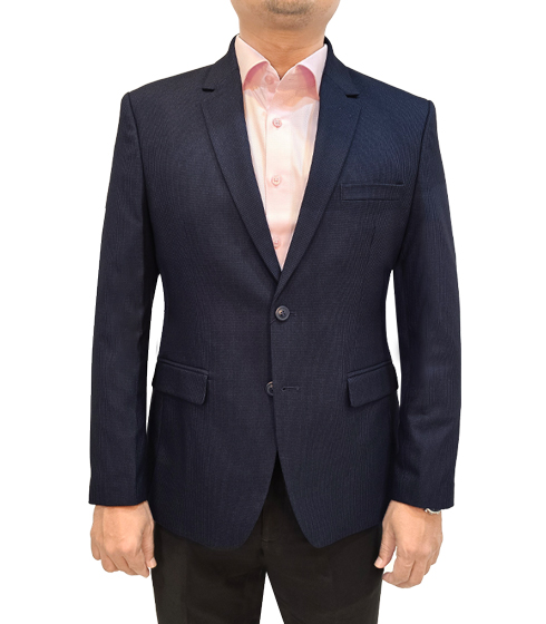 Men’s Formal Blazer Color: BLACK BLUE DG(152)
