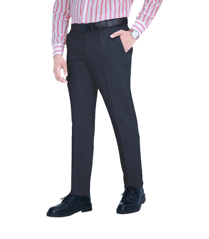 Men’s Formal Trouser: (25) BLACK Knit